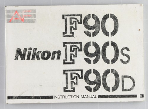 Nikon f90 series - series, instruction