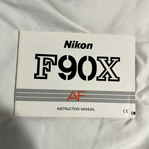 Nikon f90x instruction - nikon,