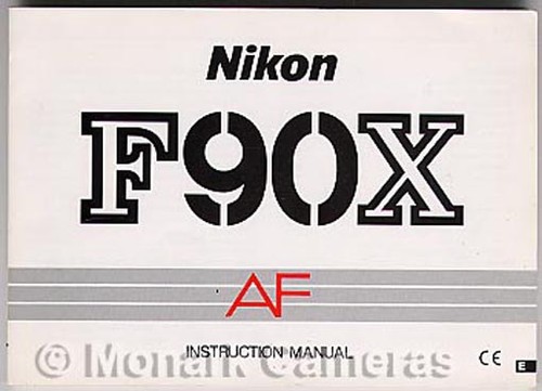 Nikon f90x instruction - nikon,